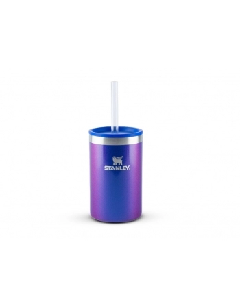 CAN COOLER COM CANUDO STANLEY SAPPHIRE SHIMMER 296 ML