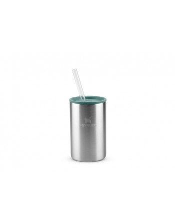 CAN COOLER COM CANUDO STAINLESS STEEL SHALE 296ML