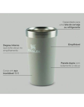 COPO TERM STANLEY BLACK 2.0 355 ML